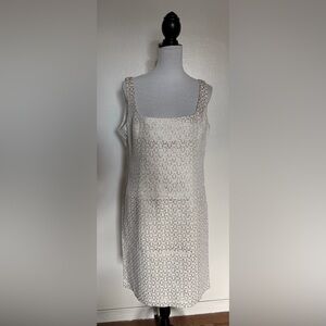 Lauren Ralph Lauren White and Gold Dress